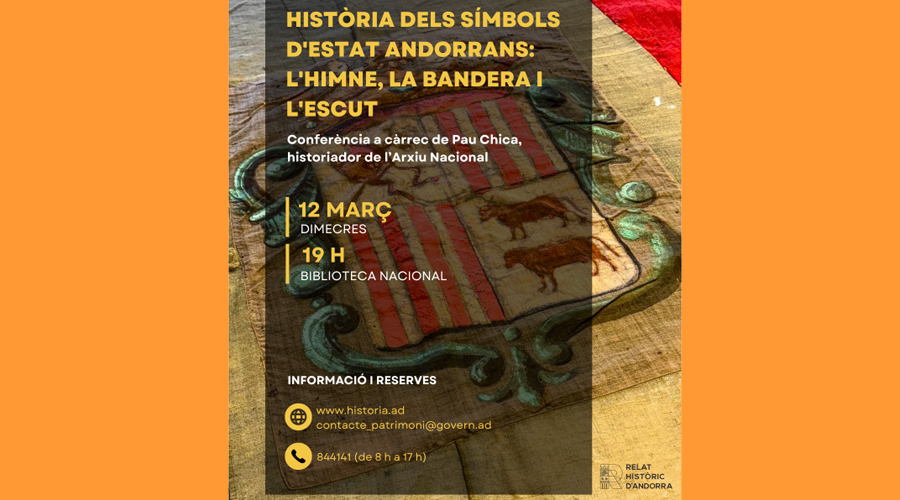 Cartell de la conferència d'aquest dimecres a càrrec de l'historiador, Pau Chica