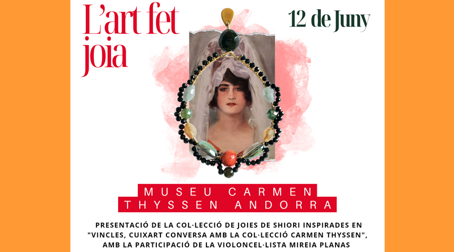 Cartell anunciador de l'activitat "L'art fet joia"