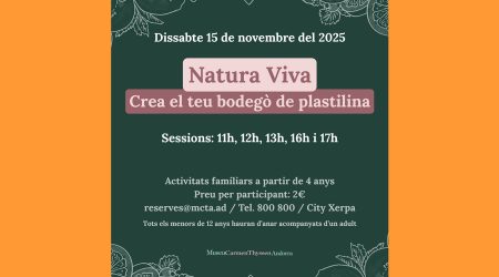 Cartell anunciant la primera activitat del novembre