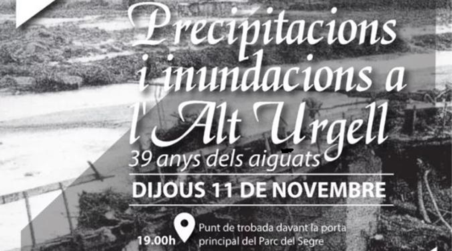 Commemoració dels aiguats de 1982 a la Seu d'Urgell