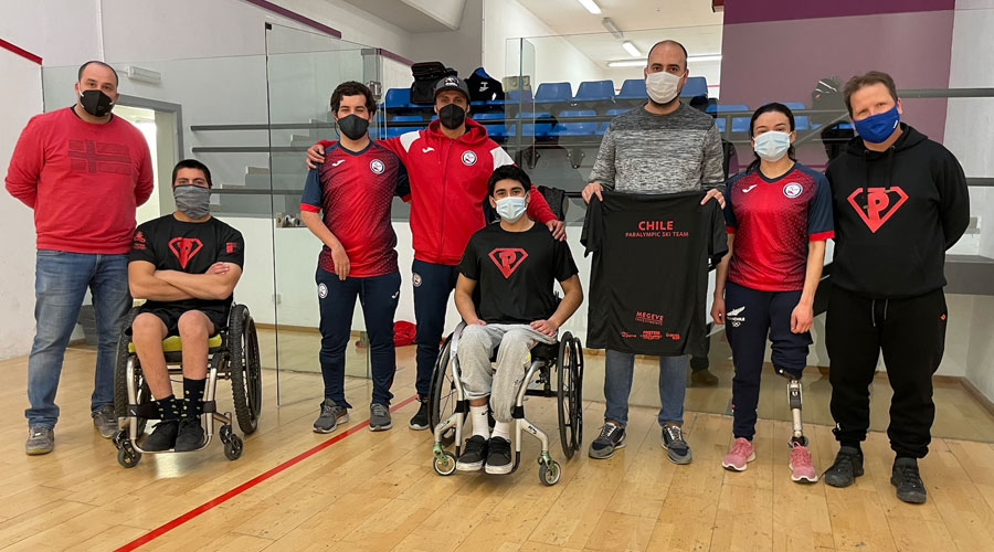 La selecció xilena d'esquí adaptat a Encamp