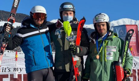 Àxel Esteve al podi a Kronplatz