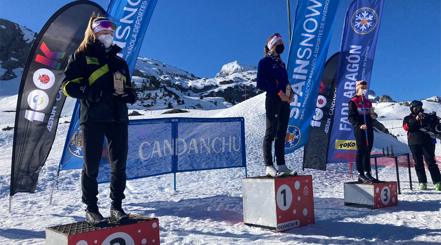 Carola Vila al podi a Candanchú