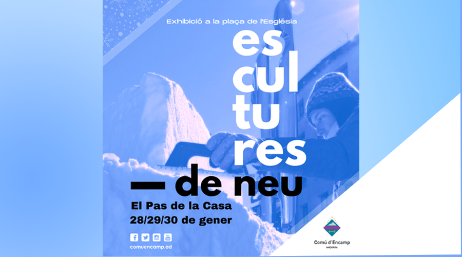 Escultures de neu al Pas de la Casa.