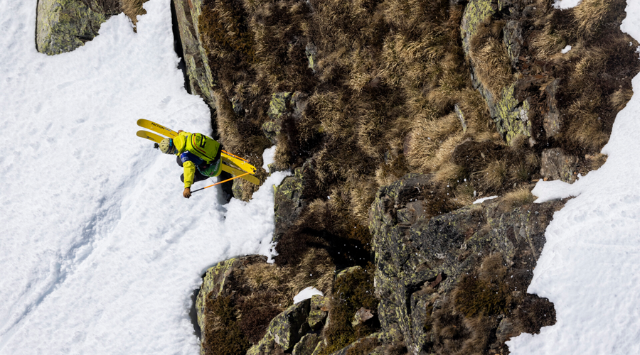 Un participant de la Freeride World Tour