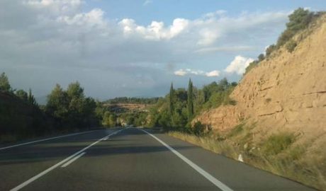 La C14 al seu pas per Bassella