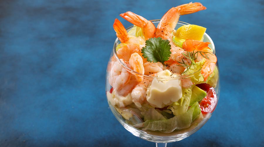 Còctel de gambes 