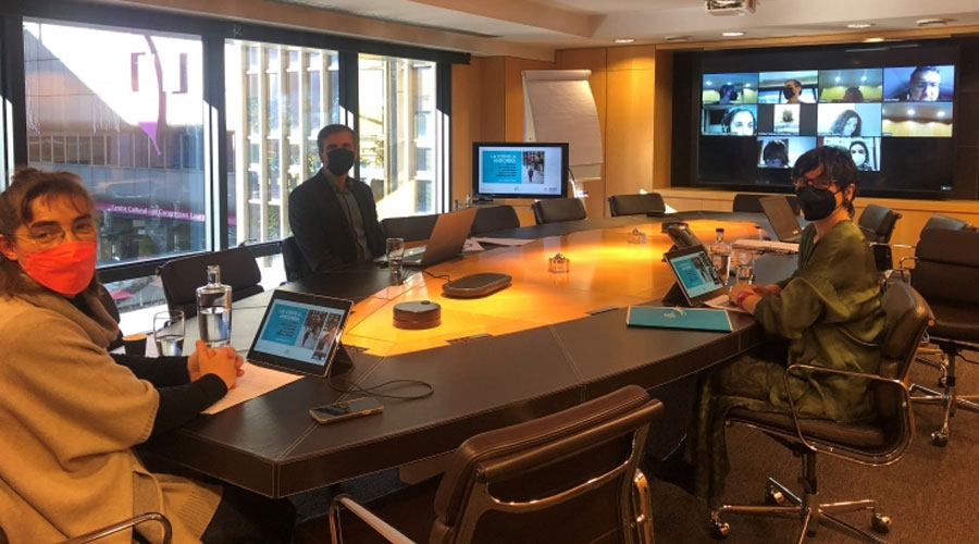 Un moment de la presentació de l'estudi elaborat per Marta Alberch en col·laboració amb el CRES i la Fundació Reig. (Foto: Fundació Julià Reig)