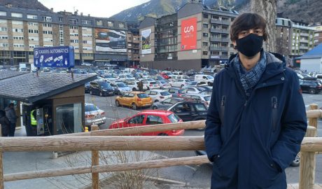 Sergi González, a l'aparcament del Parc Central. Foto: PS