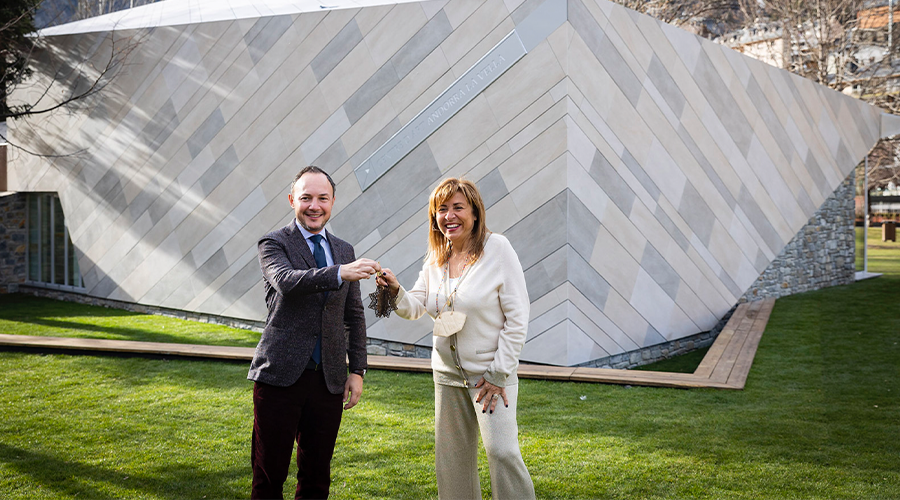 Espot i Marsol a la inauguració del Centre d'Art al Parc Central