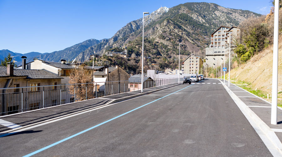 El carrer Étang Salé d'Escaldes