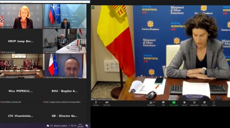 Maria Ubach a la reunió extraordinària del Consell Permanent de l'Organització per a la Seguretat i la Cooperació a Europa