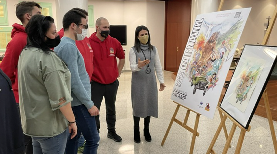 Presentació del cartell pel programa del carnaval d'Encamp