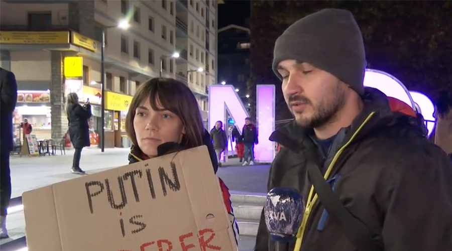 Uns turistes ucraïnesos al Principat