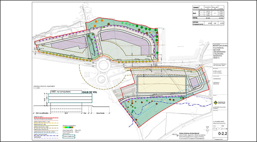 Plànol d'on s'ha d'ubicar el futur hospital comarcal de l'Alt Urgell