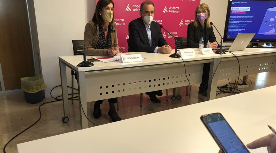 Vilarrubla, Nadal i Martí presentant la Setmana del bon ús d'Internet