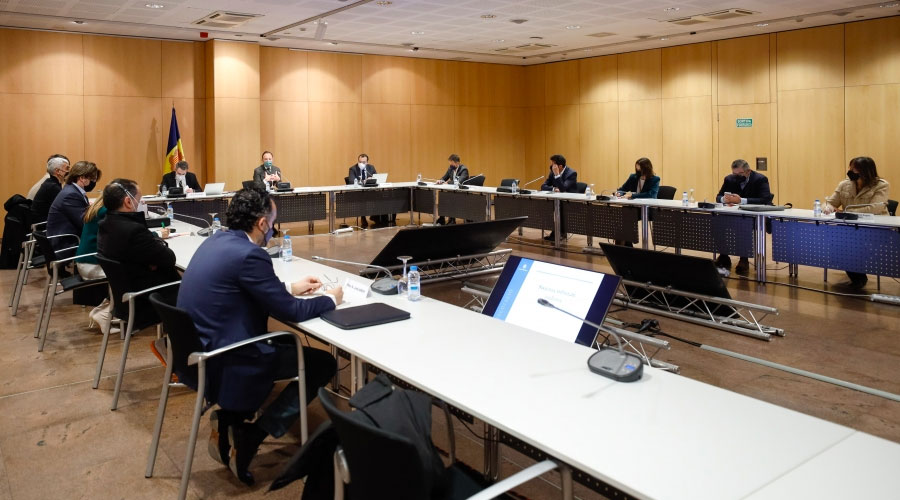 Primera reunió de la Taula de Treball per a la reforma del marc tributari