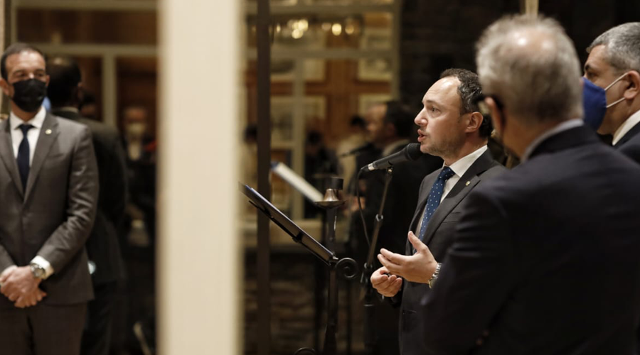 Espot durant el seu discurs de benvinguda al congrés