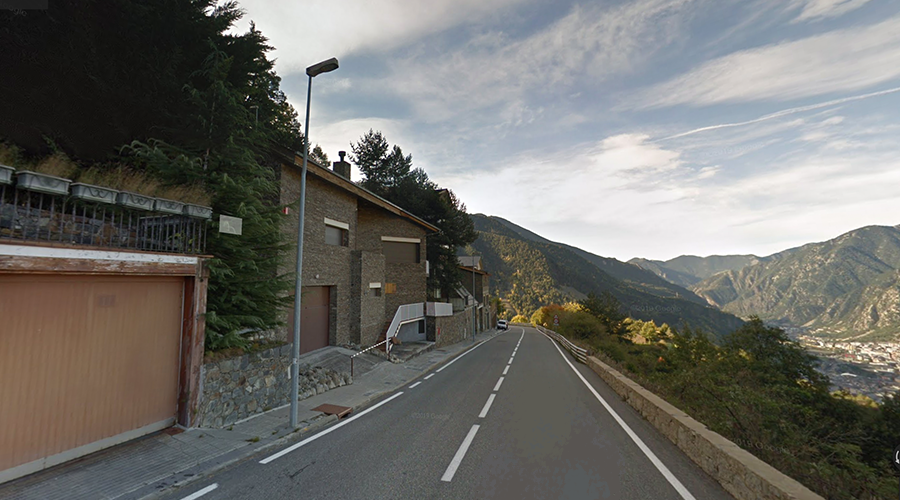 Un tram de la carretera d'Engolasters.