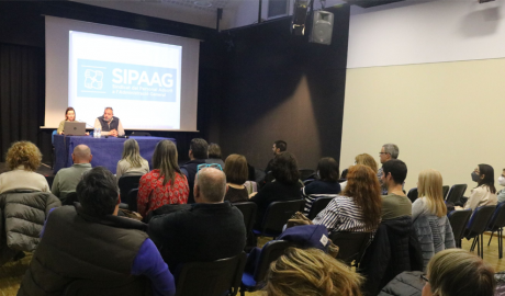 Reunió de l'assemblea general del sindicat.