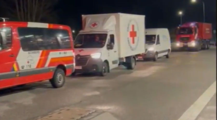 Comboi d'ajuda humanitària per a Ucraïna