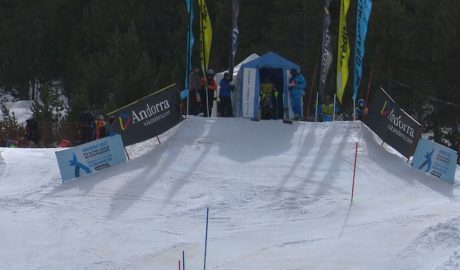 Portilló de sortida de l'eslàlom de les Finals de la Copa d'Europa d'esquí alpí