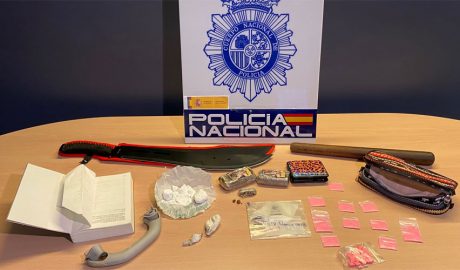 Drogues i objectes comissats per la Policia Nacional d'Espanya