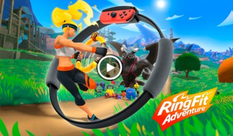 Captura de l'entrada al joc Ringfit Adventure