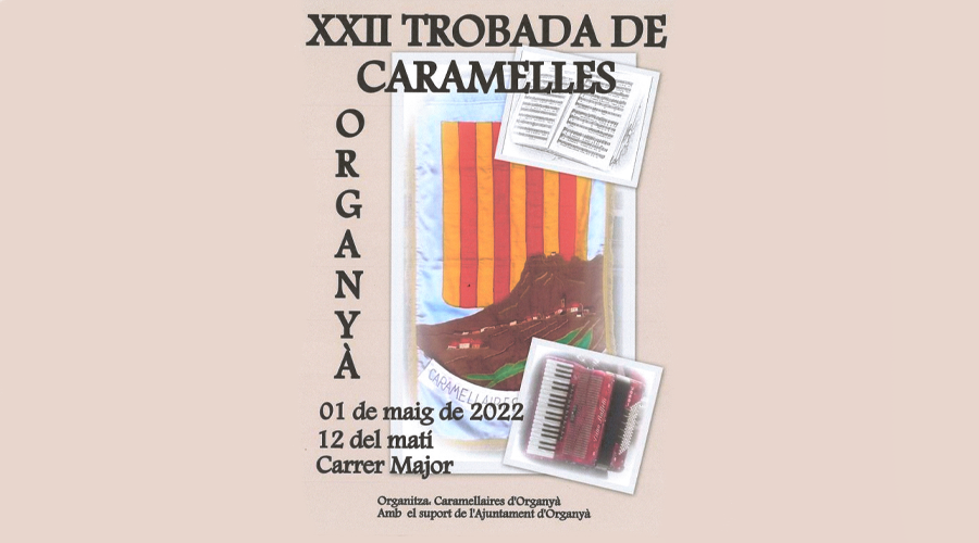 Cartell de la Trobada de Caramelles a Organyà