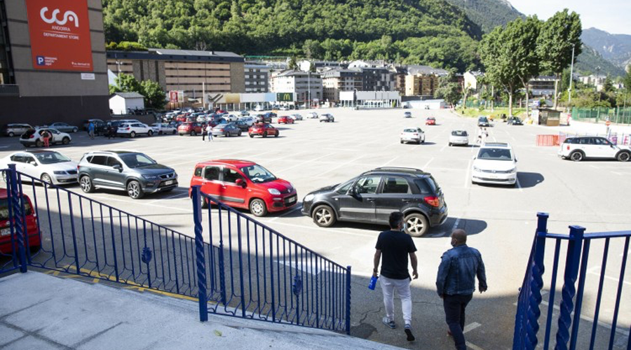 L'aparcament del Parc Central