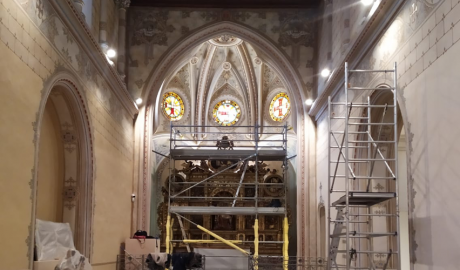 Treballs de museïtzació de l'església de la Pietat de la Seu d'Urgell