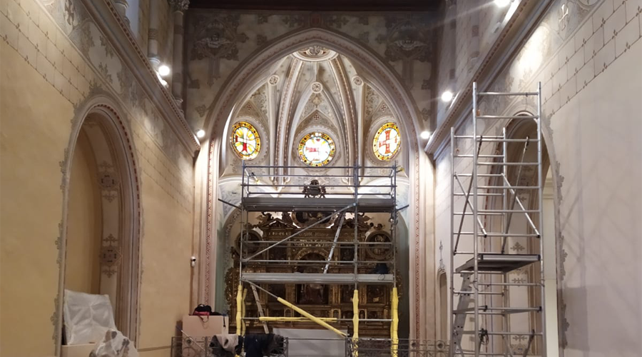 Treballs de museïtzació de l'església de la Pietat de la Seu d'Urgell