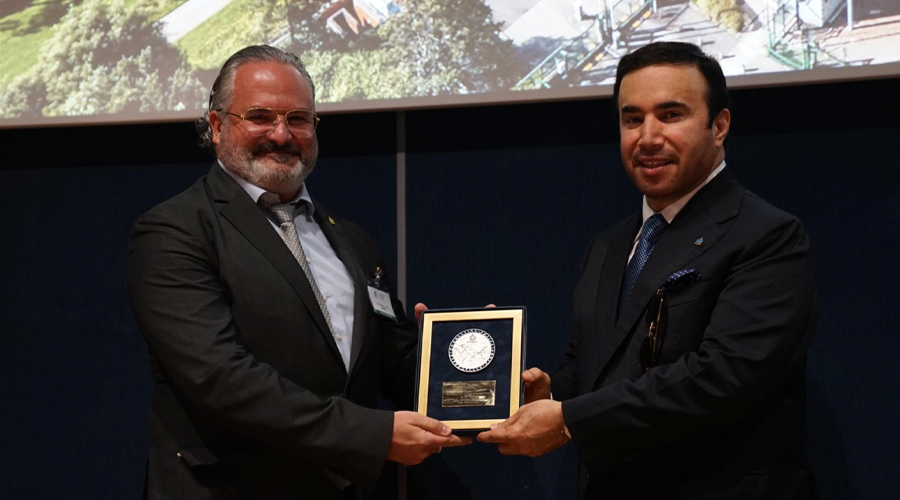 El cap d'Interpol de la policia d'Andorra i el president d'Interpol, el General Al Raisi