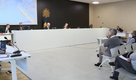 El judici del cas BPA a la sala magna de la Seu de la Justícia