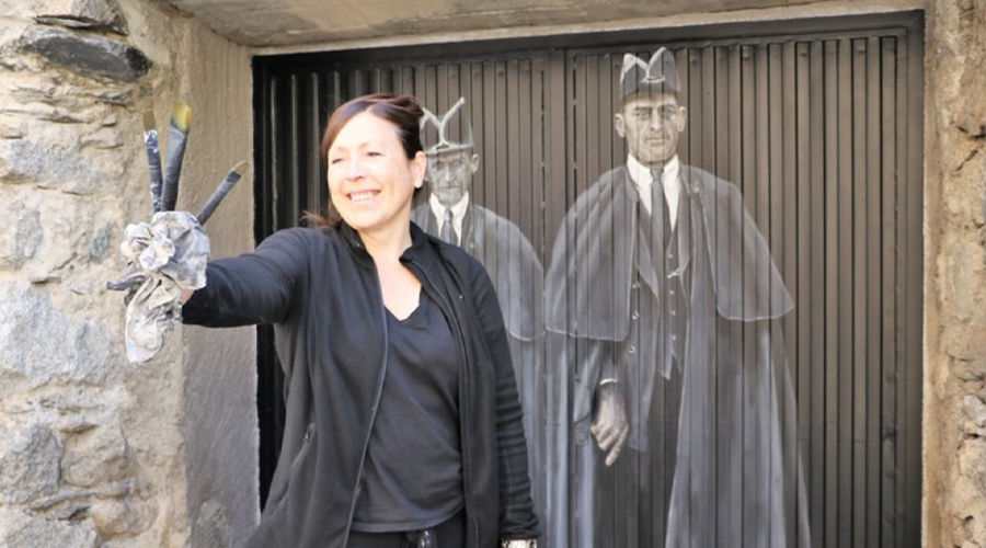 L'artista Samantha Bosque