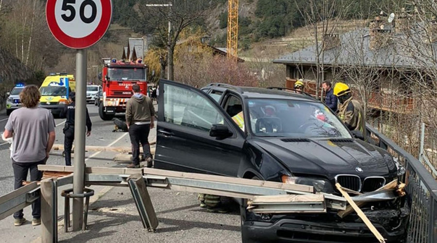 Un accident a Ordino