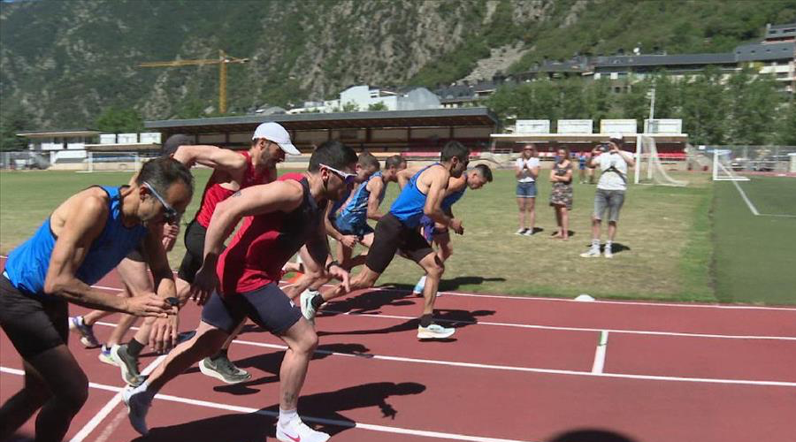 Un moment en la competició