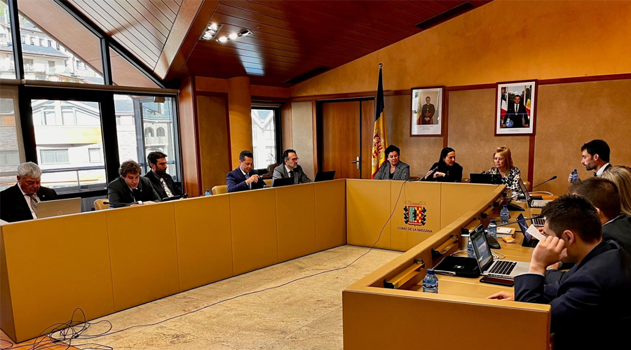 Una sessió del Comú de la Massana