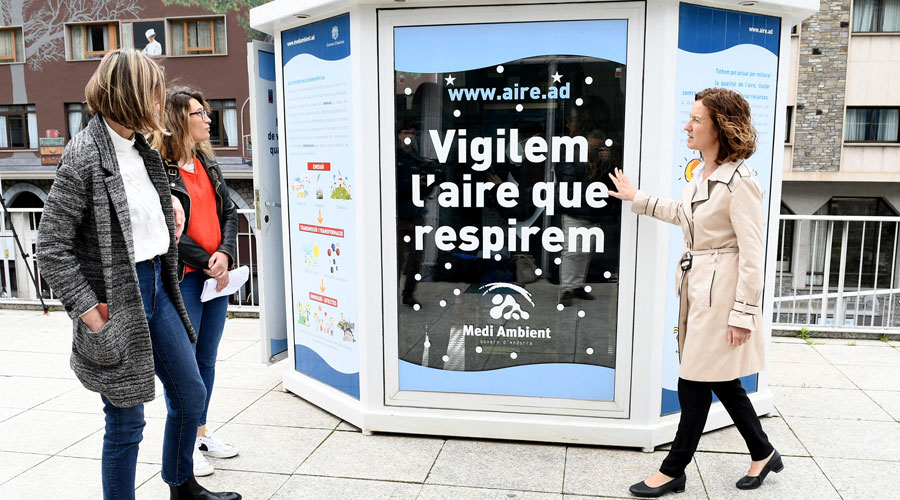 Calvó a l'estació de vigilància de l'aire d'Escaldes-Engordany