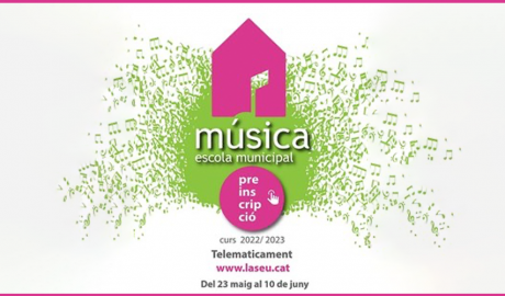 preinscripcions i matrícules del curs 2022-23 a l’Escola Municipal de Música