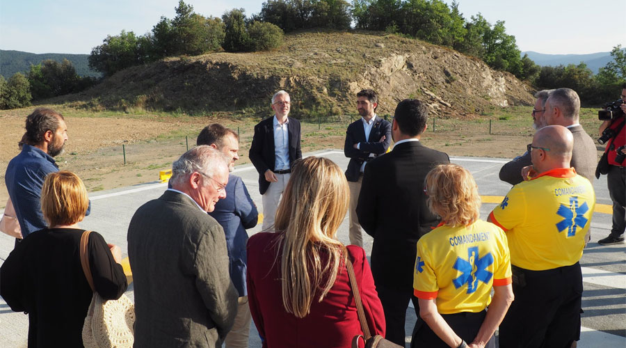 Puigneró de visita a l'aeroport d'Andorra-La Seu d'Urgell