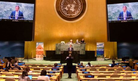 Torres intervenint a l'ONU