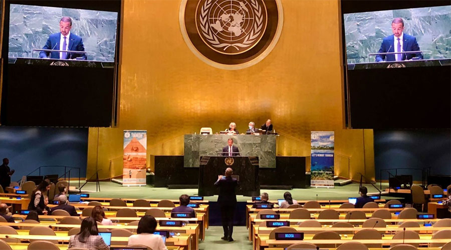 Torres intervenint a l'ONU