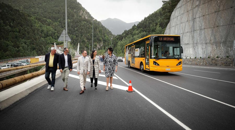 Inaugurat el doble carril de baixada a la CG-3 entre la CS d’Anyós i el túnel de les Dos Valires