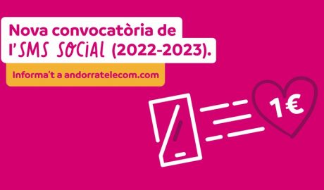 Andorra Telecom obre la 5a convocatòria de l’SMS Social per a ONG i entitats de caràcter social
