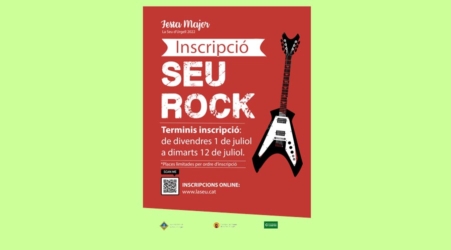 Cartell anunciant les inscripcions al Seu Rock