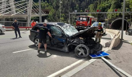 Accident als túnels de Sant Antoni de la Massana