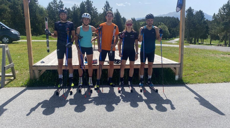 L’equip d'esquí de fons, amb Esteve, Vila, Del Rio i Grioche, es troba d’estada a Font Romeu