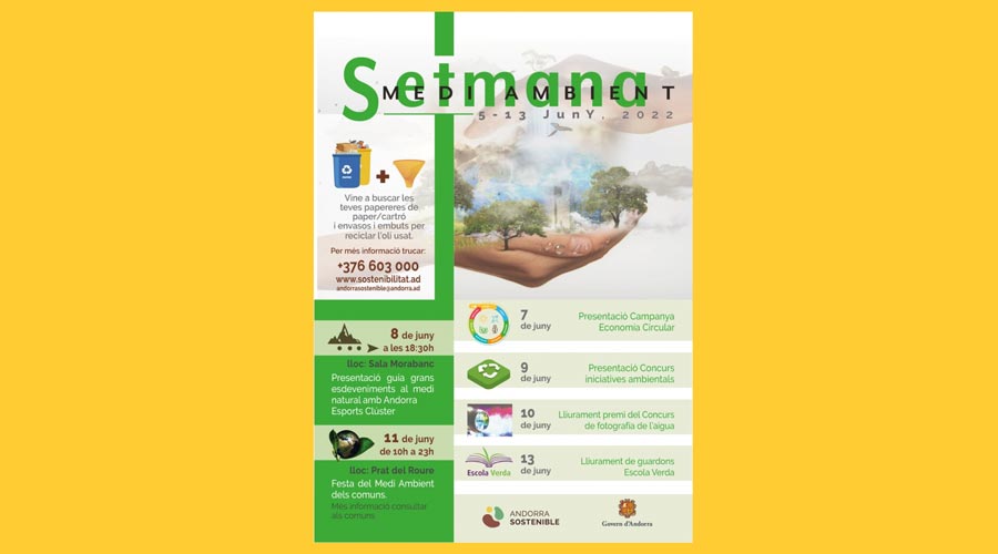 Activitats impulsades pel Govern per commemorar el Dia Mundial del Medi Ambient