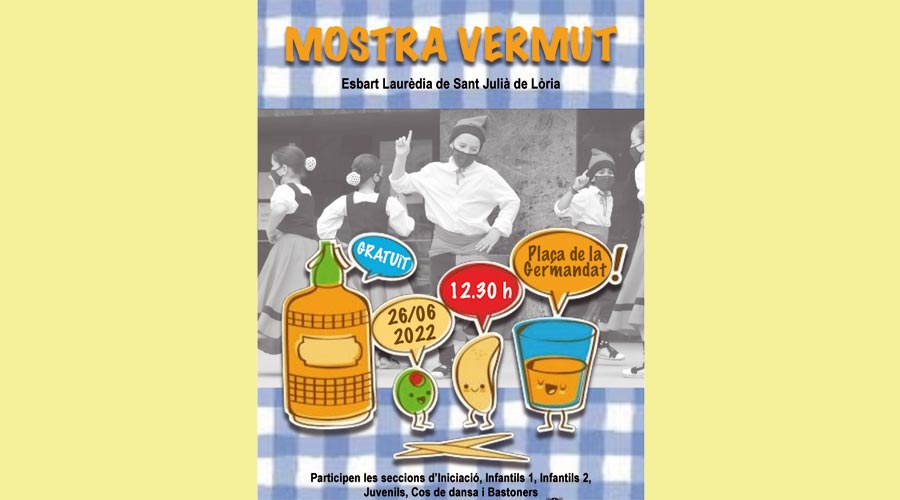 El diumenge 26 de juny, danses i vermut amb l'Esbart Laurèdia